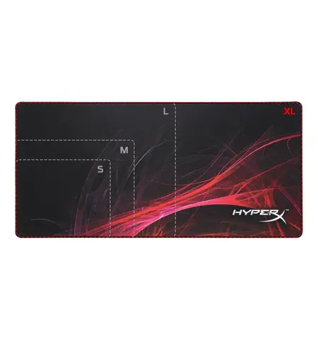 Игровой коврик для мыши HyperX FURY S Pro Speed Edition, Extra Large, Черный/Красный