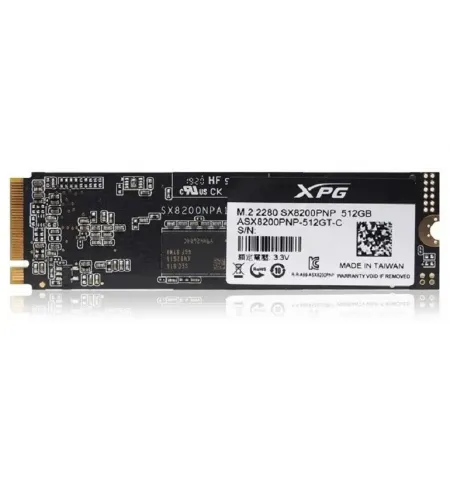 Накопитель SSD ADATA XPG SX8200 Pro, 512Гб, ASX8200PNP-512GT-C