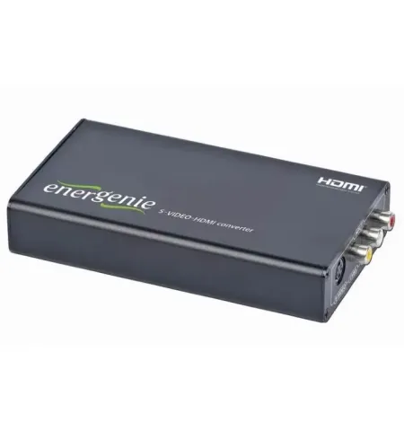 Convertor Video/Audio Energenie S-VIDEO to HDMI Converter, Negru