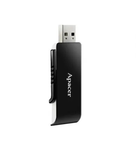 Memorie USB Apacer AH350, 64GB, Negru/Alb