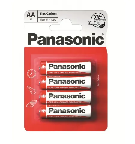 Батарейки Panasonic R6REL, AA, 4шт.