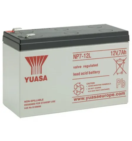 Аккумулятор для резервного питания Yuasa NP7-12L-TW, 12В 7
