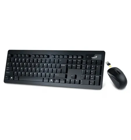 Set Tastatura + Mouse Genius SlimStar 8005, Fara fir, Negru