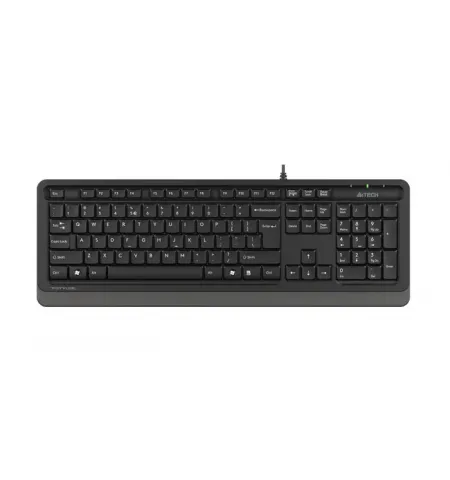 Tastatura A4Tech FK10, Cu fir, Negru/Gri