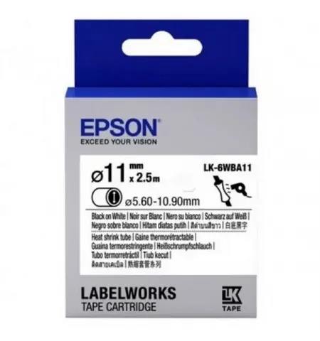 Картридж с лентой Epson LK-6WBA11, 24 мм x 2,5 м