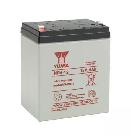 Аккумулятор для резервного питания Yuasa NP4-12-TW, 12В, 4А*ч