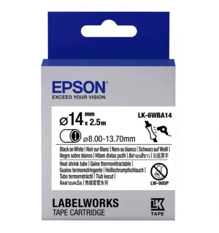Cartus de banda Epson LK-6WBA14, 24 mm x 2,5 m