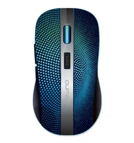 Mouse Wireless QUMO Comfort, Negru/Albastru