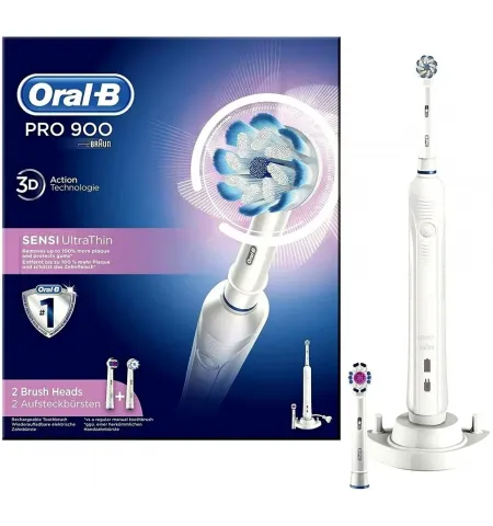 Электрическая зубная щетка Oral-B PRO 900 Sensitive, Белый