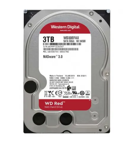 Жесткий диск Western Digital WD Red, 3.5", 3 ТБ