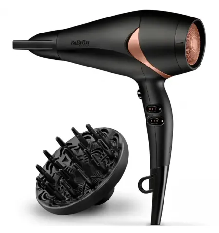 Uscator de par BaByliss Bronze Shimmer D566E, 2200 W, Negru