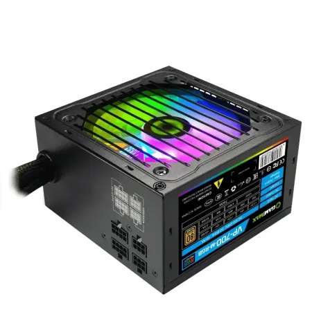 Блок питания для компьютеров Gamemax VP-700-RGB-M, 700Вт, ATX, Полумодульный