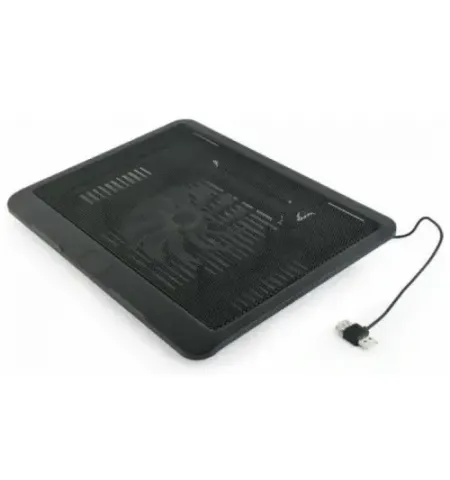 Охлаждающая подставка для ноутбука Gembird NBS-1F15-04, 15,6", Чёрный