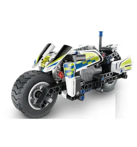 Конструктор XTech Pull Back Police Motorbike
