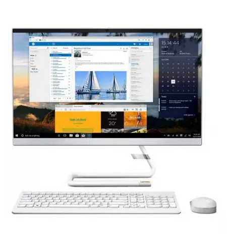 Computer All-in-One Lenovo IdeaCentre 3 22ADA05, 21,5", AMD Athlon 3050U, 4GB/256GB, Fara SO, Alb