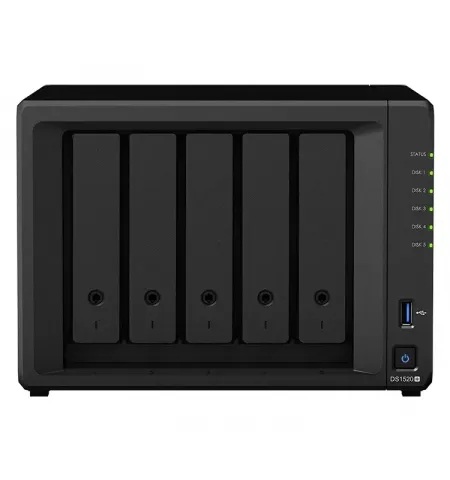 Stocare atasata la retea SYNOLOGY DS1520+, Negru