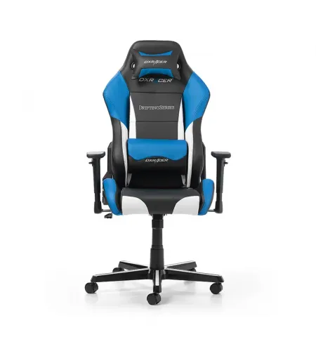 Игровое кресло DXRacer Drifting, Искусственная кожа, Чёрный/Белый/Синий