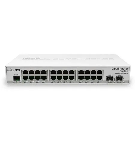 Comutator Router MikroTik CRS326-24G-2S+IN, Alb