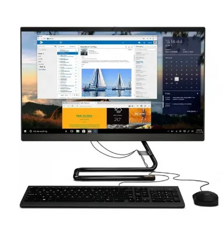 Computer All-in-One Lenovo IdeaCentre 3 24ARE05, 23,8", Ryzen 3 4300U, 16GB/512GB, Fara SO, Negru
