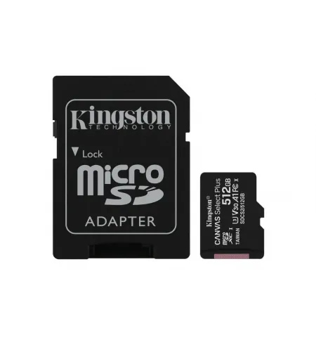 Карта памяти Kingston Canvas Select+, 512Гб (SDCS2/512GB)