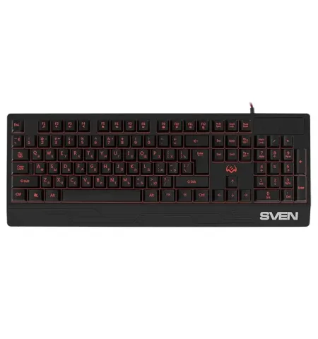 Tastatura SVEN KB-G8300, Cu fir, Negru