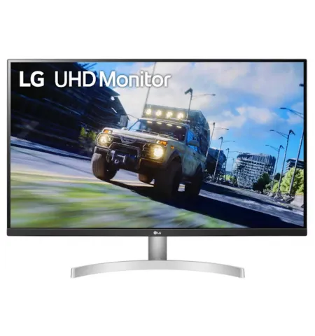 31,5" Monitor LG 32UN500-W, VA 3840x2160 4K-UHD, Alb/Negru