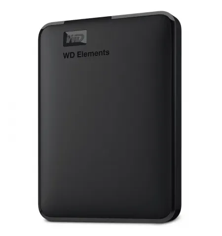 Внешний портативный жесткий диск Western Digital WD Elements,  1 TB, Чёрный (WDBUZG0010BBK-WESN)