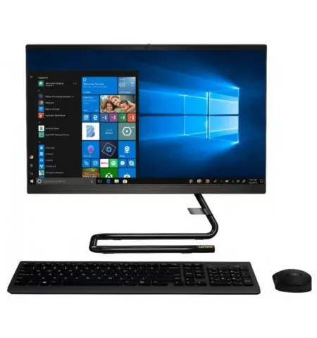 Моноблок Lenovo IdeaCentre A340-22IGM, 21,5", Intel Core i3-10100T, 4Гб/256Гб, FreeDOS, Чёрный