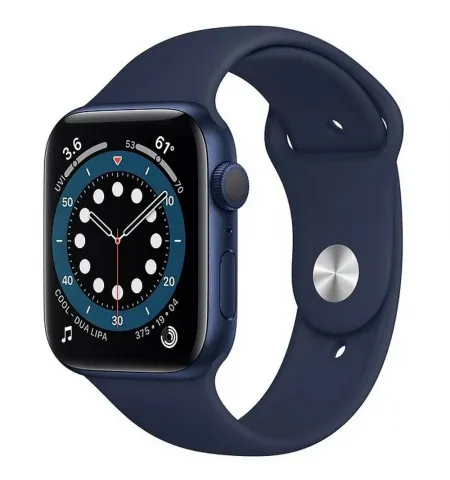 Умные часы Apple Watch Series 6 GPS M00J3, 44мм, Алюминиевый корпус с спортивным ремешком Deep Navy