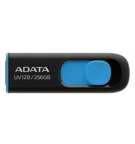 USB Flash накопитель ADATA UV128, 256Гб, Черный/Синий