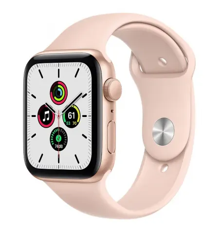 Умные часы Apple Watch SE MYDR2, 44мм, Алюминиевый корпус со спортивным ремешком Pink Sand