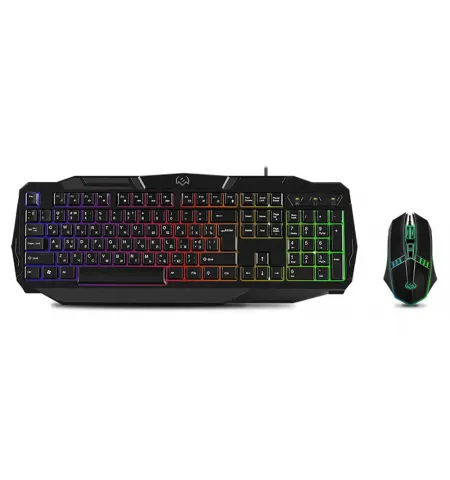 Set Tastatura + Mouse SVEN GS-9100, Cu fir, Negru