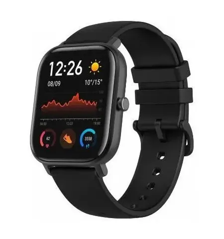 Умные часы Xiaomi Amazfit GTS, 41мм, Черный Алюминиевый Корпус с Черным ремешком