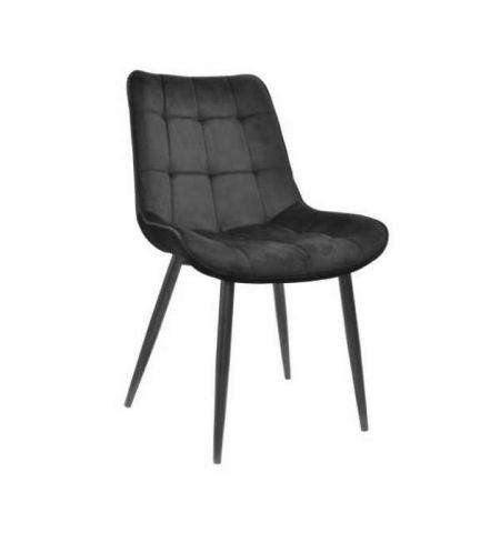 Scaun Hans~Catifea Black HLR66+Black Legs