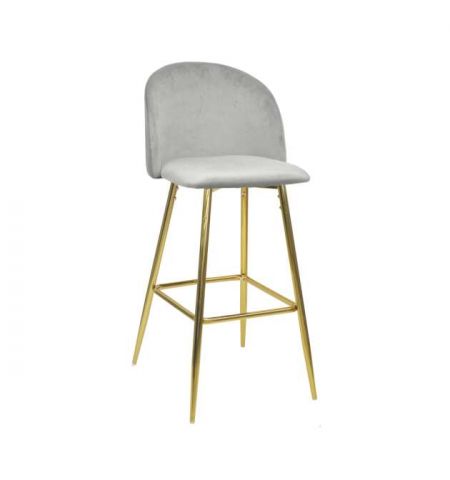 Scaun de Bar Maya~Grey HLR18+Gold Legs