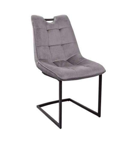 Scaun Confort~Catifea Grey+Black leg
