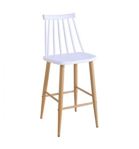 Scaun bar JACK~White+Transprint Legs