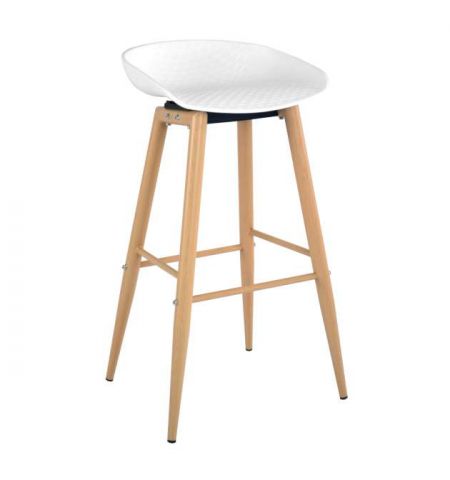 Scaun bar HECTOR~White+Transprint Legs