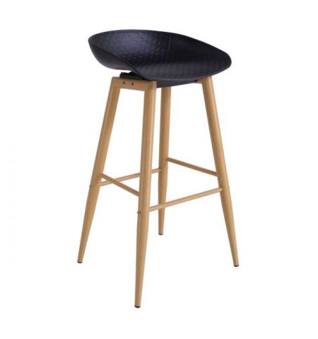 Scaun bar HECTOR~Black+Transprint Legs