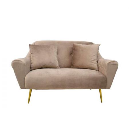 Canapea GLORIOSA(2 locuri)~Beige MS01-36+Gold Leg