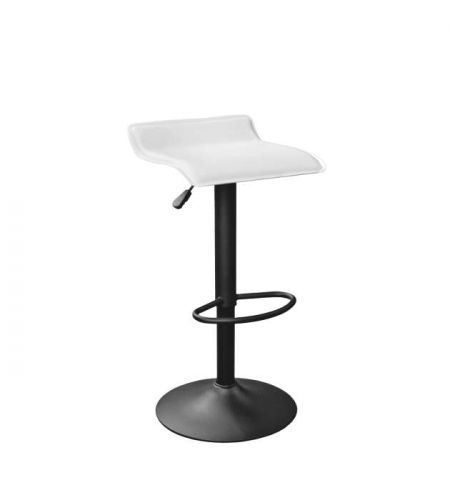 Scaun Bar SB-12~White+Black Leg