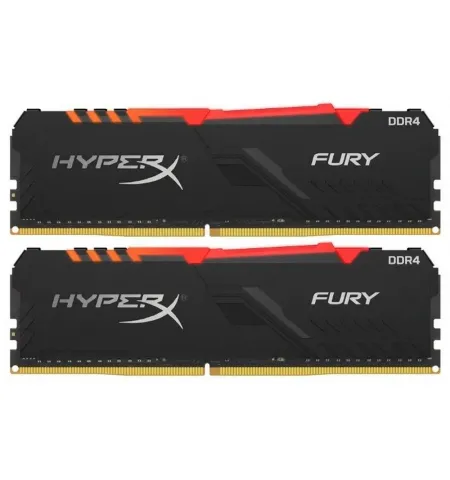 Memorie RAM Kingston HyperX FURY RGB, DDR4 SDRAM, 3200 MHz, 16GB, HX432C16FB3AK2/16