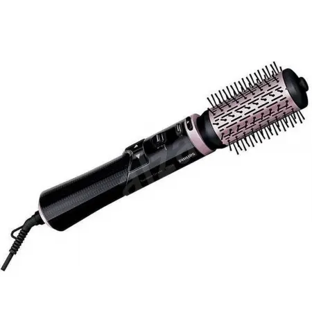 Uscator de par-perie Philips Dynamic Volumebrush HP8654/00, 1000 W, Negru | Roz