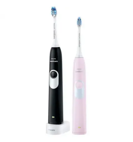 Periuta de dinti electrica sonica PHILIPS Sonicare 2 Series gum health HX6232/41, Negru si roz