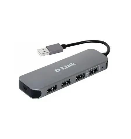 USB-концентратор D-Link DUB-H4, Серый