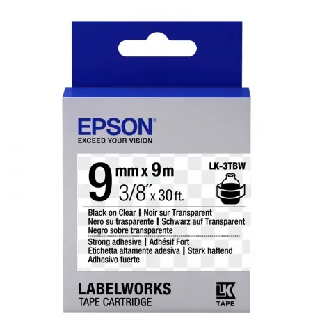Epson LK-3TBW, 9 mm x 9 m