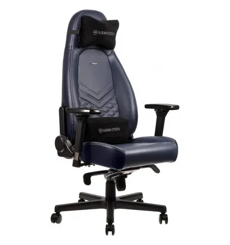 Игровое кресло Noblechairs Icon, Натуральная кожа, Тёмно-Синий