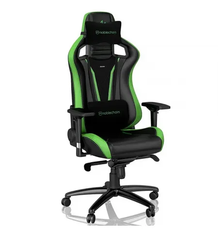 Игровое кресло Noblechairs Epic, Искусственная кожа, Черный/Зеленый
