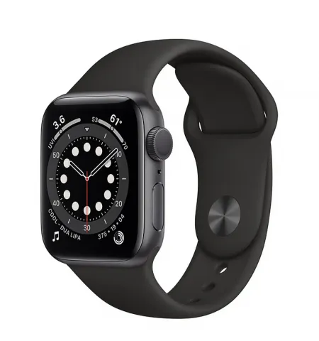 Умные часы Apple Watch SE MYDP2, 40мм, Алюминиевый корпус цвета Space Gray со спортивным ремешком Черного цвета
