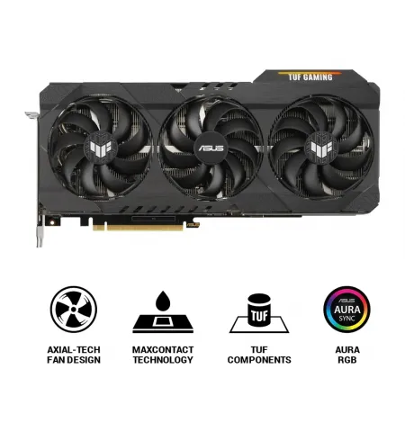 Видеокарта ASUS TUF-RTX3090-O24G-GAMING, 24 ГБ GDDR6X 384бит